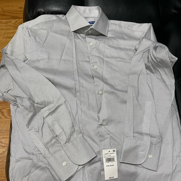 NWT Vince Camuto Dress Shirt Black dotted shirt Sz 15.5 - Picture 9 of 11